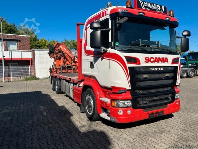 Dizalica na kamionu SCANIA R520 V8 Pritsche+ ATLAS 390 Kran +Lift-Lenkachse