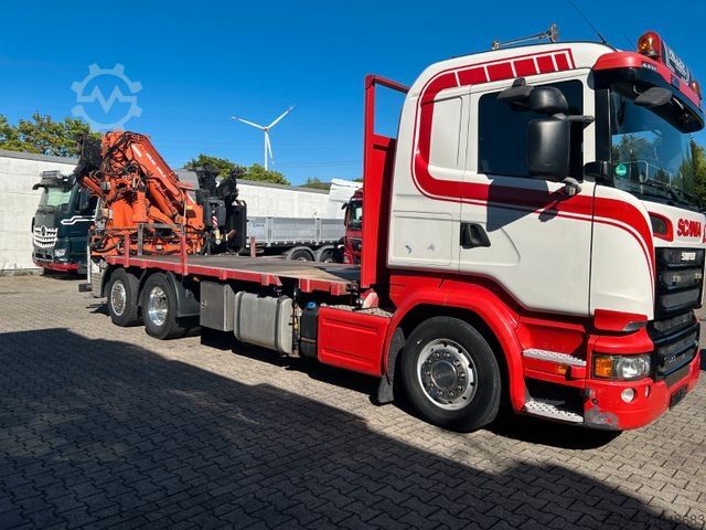 Dizalica na kamionu SCANIA R520 V8 Pritsche+ ATLAS 390 Kran +Lift-Lenkachse