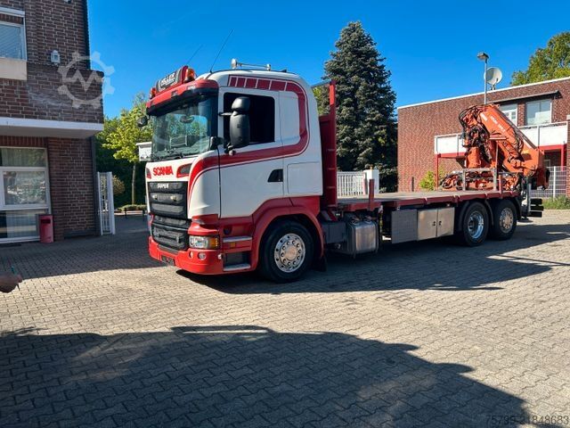 Dizalica na kamionu SCANIA R520 V8 Pritsche+ ATLAS 390 Kran +Lift-Lenkachse