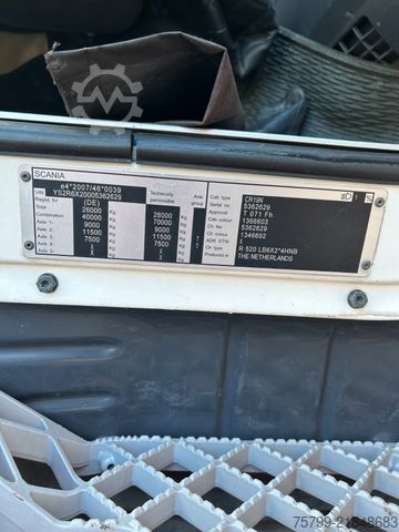 Dizalica na kamionu SCANIA R520 V8 Pritsche+ ATLAS 390 Kran +Lift-Lenkachse