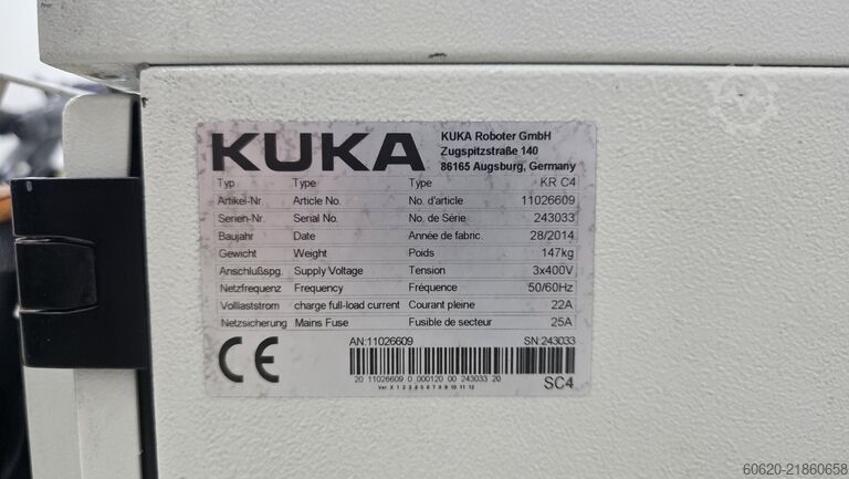 Robô industrial KUKA KR 210 R3100 ultra + KR C4