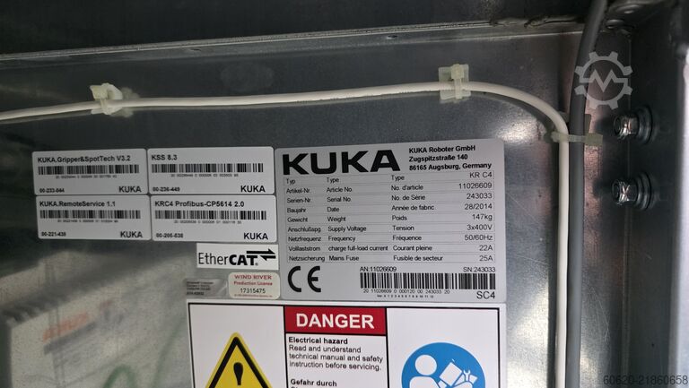Robô industrial KUKA KR 210 R3100 ultra + KR C4