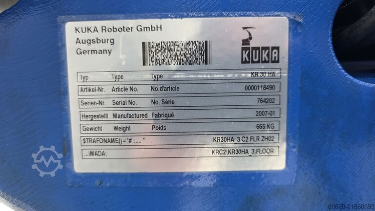 Industrieroboter KUKA KR 30 HA + KRC2 ed05