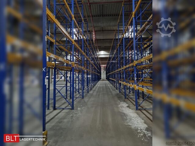 Schwerlastregal Industrieregal Hochregal Jungheinrich Delta – 101 lfm, Höhe 7,50m Boden + 3 Ebenen | Fachlast 2700 kg