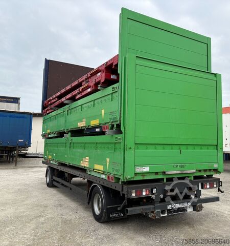 Değiştirilebilir kasa Krone Baustoff 7,45m Zurringe Bordwände Türen