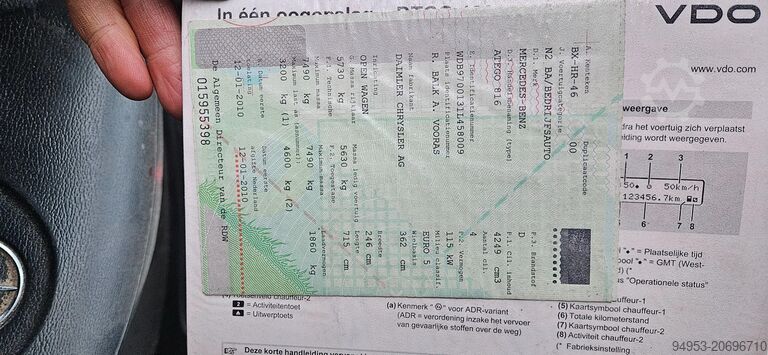 カートランスポーター Mercedes-Benz Atego 816