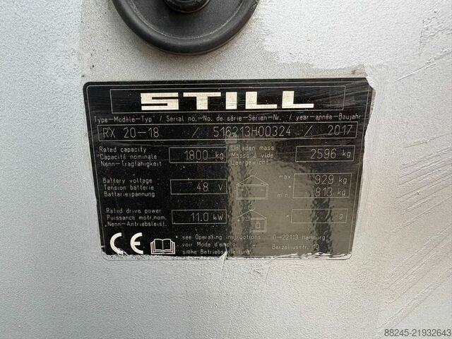 Električni triplex viljuškar Still RX20-18 VS-22853 STILL RX20-18