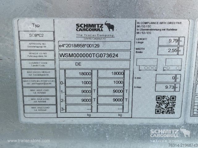スワップシャーシトレーラー Schmitz Cargobull Zentralachsanhänger Wechselfahrgestell Maxiausführ