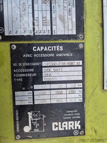 Clark CMPD25, 2,5t Diesel, Baujahr 2007 Clark Cmpd25 2.5t diesel