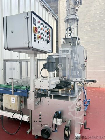 Kutular / kavanozlar / tenekeler / sert konserveler için otomatik doldurma ve kapatma (fiksaj) hattı Indosa Matic 100