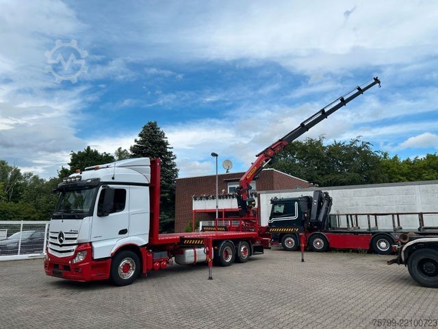 Kamyon üzerine monteli vinç MERCEDES-BENZ 2642 Pritsche Plattform BDF+PK 27000 Kran+Seilw.
