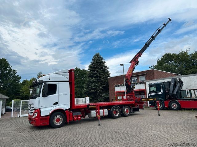 Kamyon üzerine monteli vinç MERCEDES-BENZ 2642 Pritsche Plattform BDF+PK 27000 Kran+Seilw.