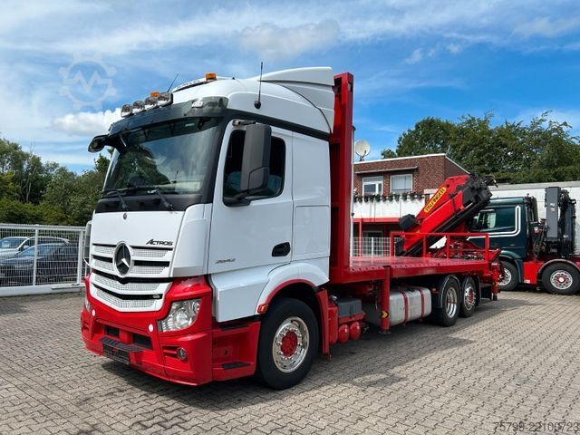 Kamyon üzerine monteli vinç MERCEDES-BENZ 2642 Pritsche Plattform BDF+PK 27000 Kran+Seilw.