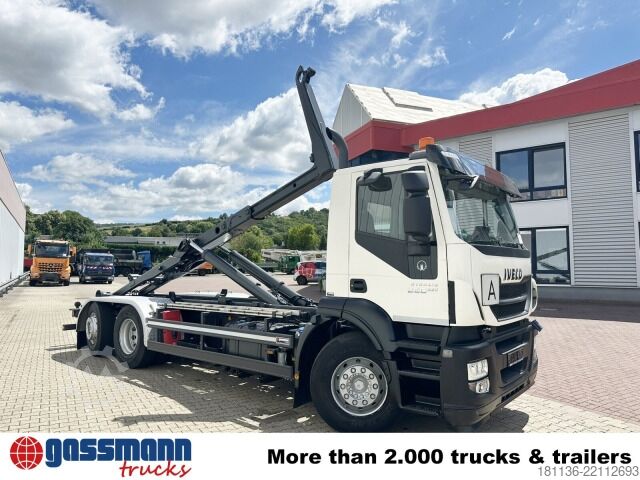 Roll-off tipper truck Iveco Stralis AD260S36 6x2/4, EEV, Meiller RK 20.70,
