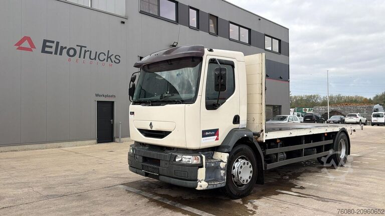 Treler platform Renault Midlum 270 (18 TONNES / BOITE MANUELLE / MANUAL...