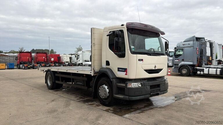 Treler platform Renault Midlum 270 (18 TONNES / BOITE MANUELLE / MANUAL...