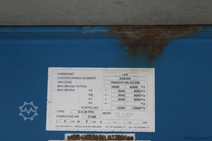 Transport refrigerat/congelat LAG + CARRIER + MAXIMA 1300