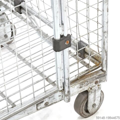 Gebrauchte Anti-Diebstahl Rollbehälter A-Gestell, nestbar, L: 850, B: 670, H: 1850 (mm). Kruizinga 98-7420GB