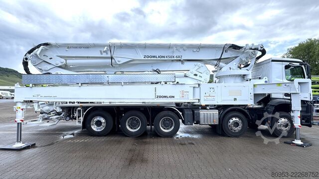 Tovornjak s črpalko za beton Mercedes-Benz Arocs 4851 / Zoomlion 50/ Verkauf/vermie