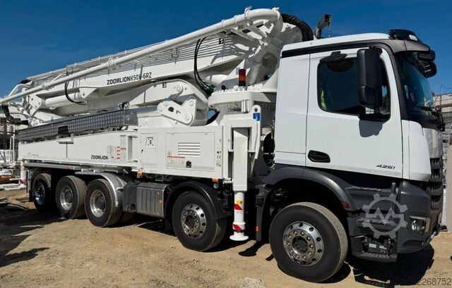 Tovornjak s črpalko za beton Mercedes-Benz Arocs 4851 / Zoomlion 50/ Verkauf/vermie