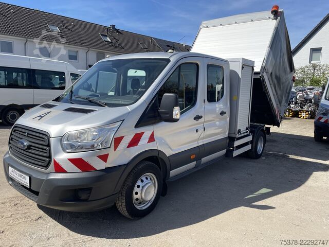 фургон-шторник Ford Transit Kipper aus 1.Hand+Klima+AHK+EU5