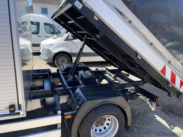 фургон-шторник Ford Transit Kipper aus 1.Hand+Klima+AHK+EU5
