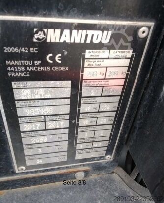 Telemastbühne Manitou 100 VJR Teleskopmastbühne Elektro 9,85 m