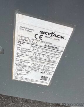シザースリフト Skyjack SJ 3220 E Elektro 7,95 m
