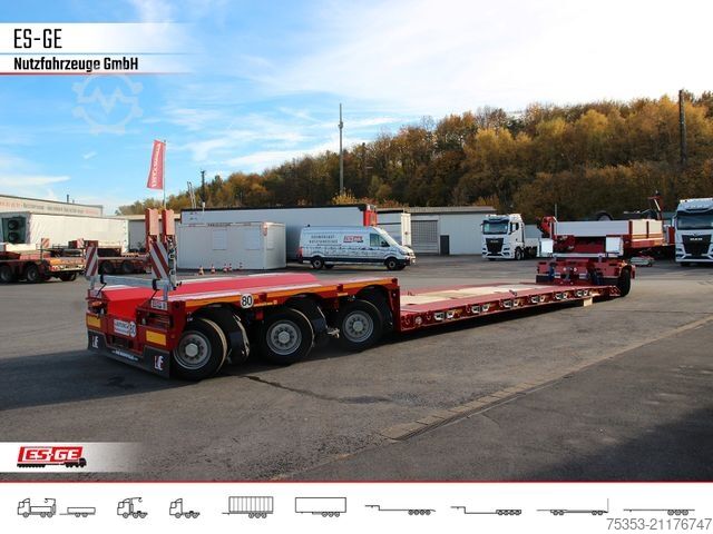 Žemagrindė puspriekabė FAYMONVILLE Gigamax Tiefbett 1+3