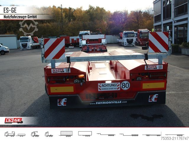 Žemagrindė puspriekabė FAYMONVILLE Gigamax Tiefbett 1+3