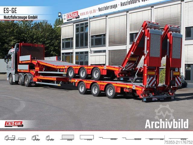 Žemagrindė puspriekabė FAYMONVILLE Multimax Plus Satteltieflader Hebebett