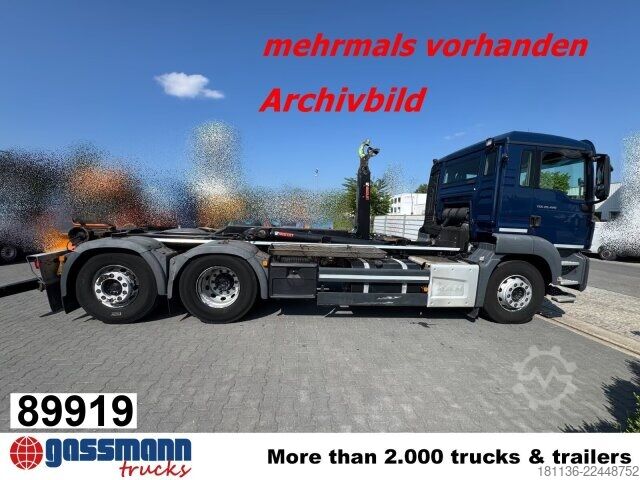 Kamion s kipom s pomičnim kontejnerom MAN TGS 26.420 6x2-4 BL Meiller 26.65 Lenk-Liftachse