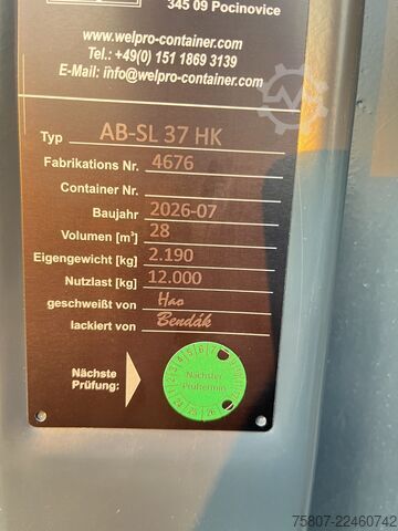 Abrollcontainer 5m / 28 kbm NEU  