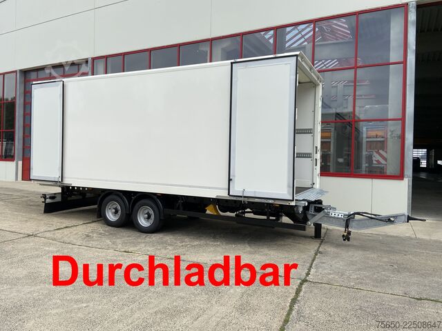 Remolque caja Möslein TKO 105 D 6m  weiß  Tandem- Koffer, Durchladbar, -- Neufahrzeug --