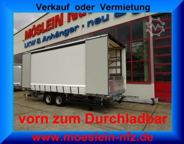 Remolque abierto con toldo Möslein TPW 105 D Schwebheim  Tandem- Planenanhänger Durchladen