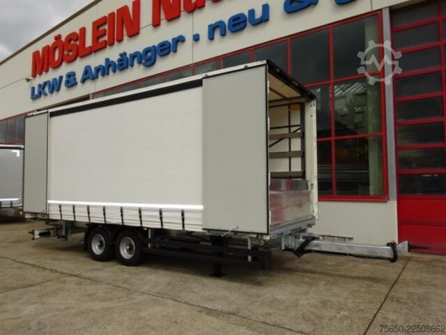 Remolque abierto con toldo Möslein TPW 105 D Schwebheim  Tandem- Planenanhänger Durchladen