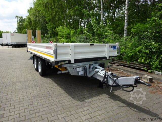 Remolque volquete Möslein TTD 13 Weiß  13 t Tandem 3- Seitenkipper Tieflader-- Neufahrzeug --