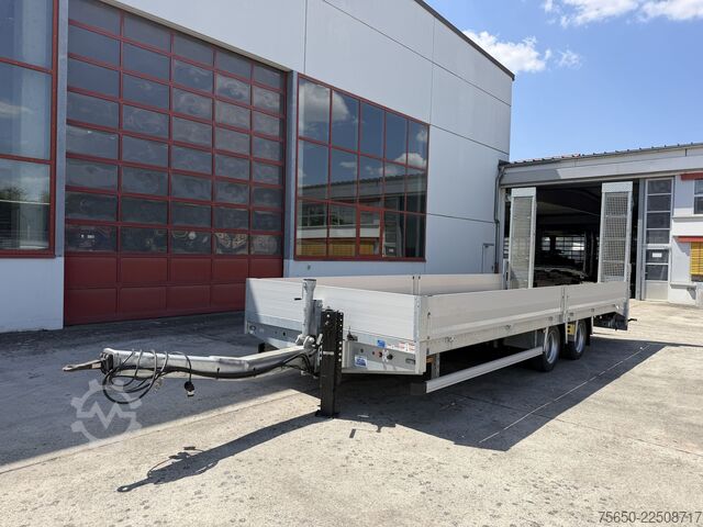 Remolque de plataforma baja Humbaur TBB  14,4 t Tandemtieflader 7,20 m lang, Neuwertig