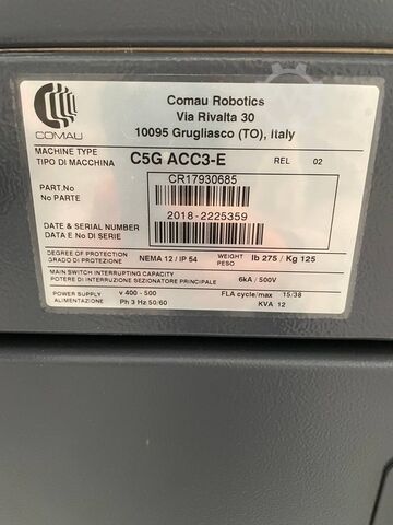 2x Roboterarm Comau Smart5 NJ4 220-2.7