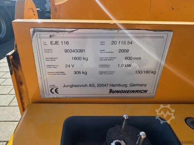 Električni paletni vozički Jungheinrich EJE 116