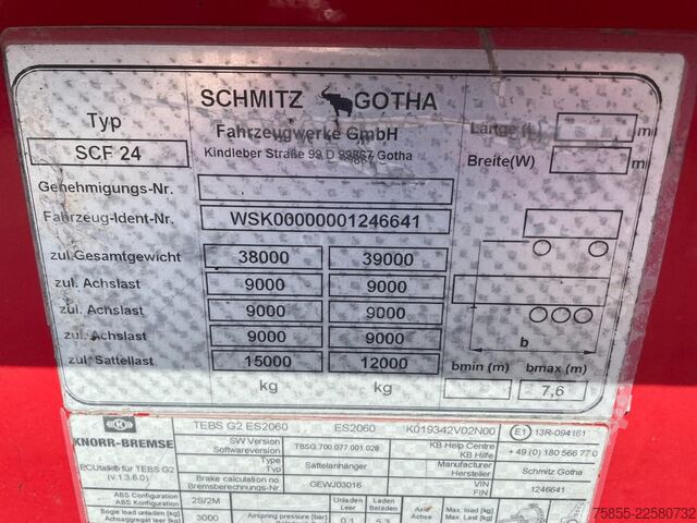 Transporti me kontejnerë Schmitz Gotha SRTC 20 FT Chassis / Tank / ADR / BPW Axles / D...