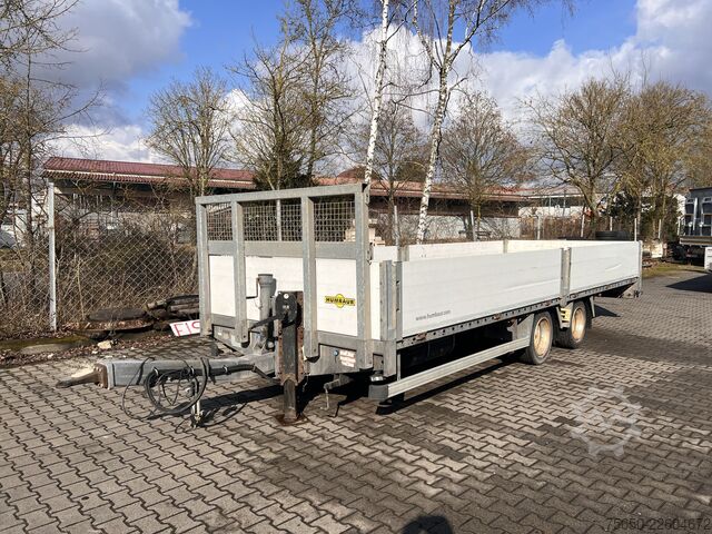 オープントレーラー Humbaur HBTZ 137224  14,4 t Tandem- Pritschenanhänger- Tieflader