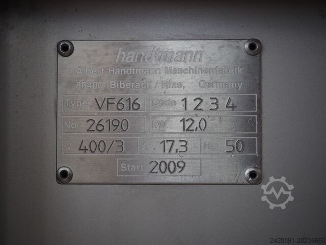 Vakuumfyller med metalldetektor Handtmann, LOMA VF616, IQ2, AL