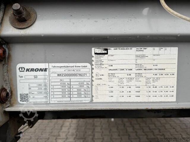 Раздвижные брезентовые навесы Krone SD Schuifzeil -Dak / SAF-Disc / Huckepack