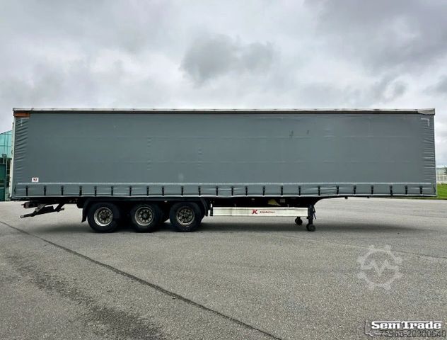 Åpen semitrailer med presenning KÄSSBOHRER XS VALX AXLES DRUM BRAKES NEW CURTAINS NL-TRAILE
