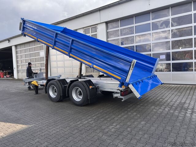 Kiper prikolica Möslein TTD 19 B  19 t Tandemkipper- Tieflader hydraulischer Klappe Breitbereifung