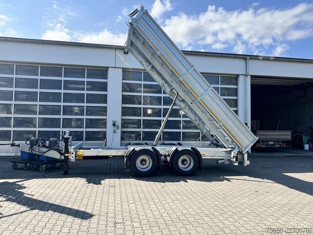 Kiper prikolica Möslein TTD 19 B  19 t Tandemkipper- Tieflader hydraulischer Klappe Breitbereifung