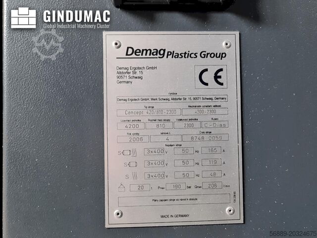 Macchina ad iniezione idraulica DEMAG Concept 420/810-2300