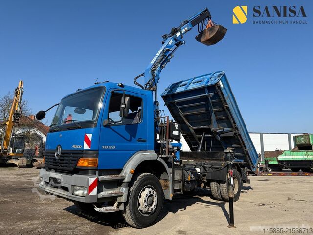 Autocarro ribaltabile Mercedes-Benz Atego 1828/3 S.-Kipper Meiller/Atlas AK