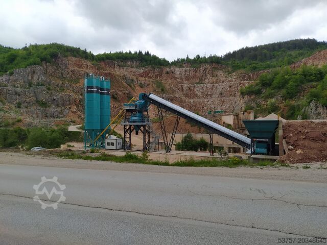 Betona maisīšanas rūpnīca / betona rūpnīca CONSTMACH Concrete Batching Plant Stationary Concrete Mixing Plant 100M3/H